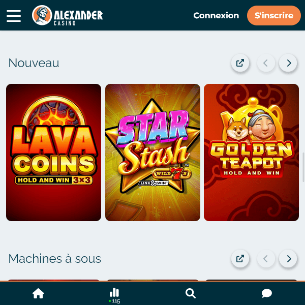 Section des nouveaux jeux